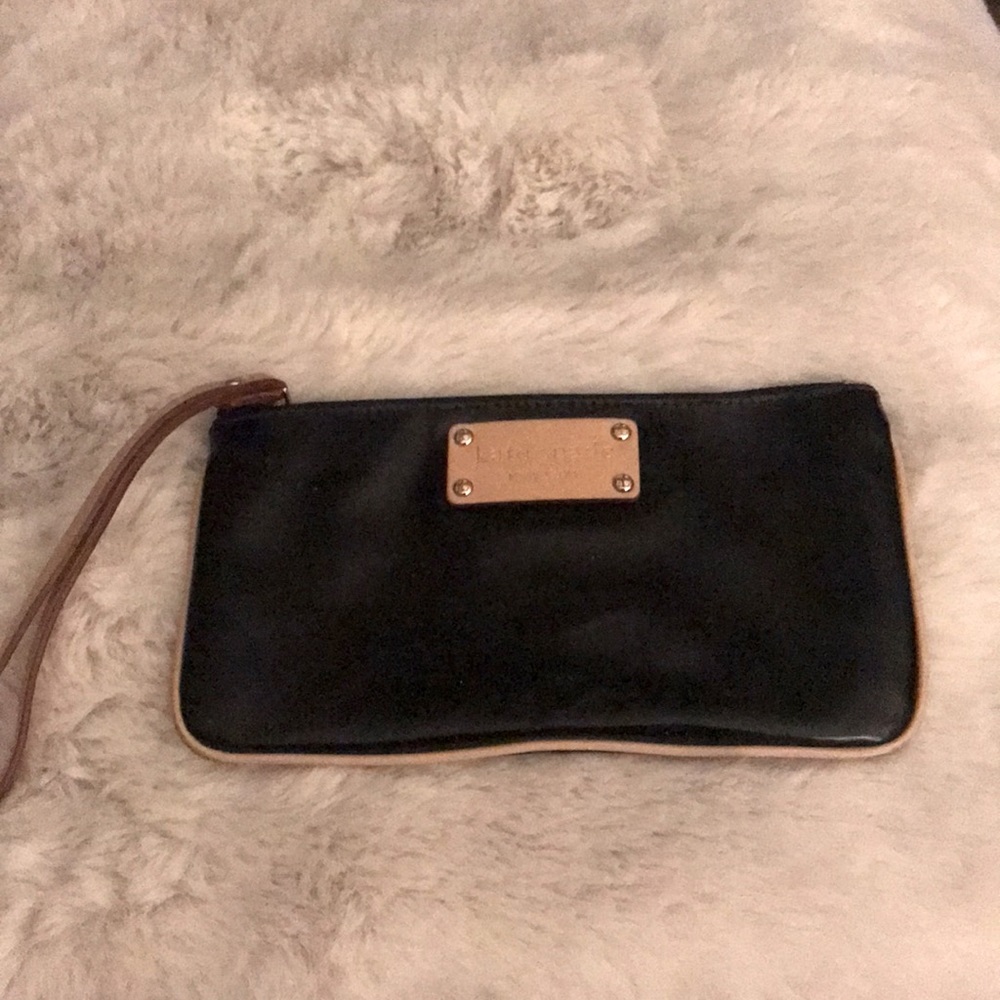 kATE SPADE PAYENT LEATHER BLK WRISTLET